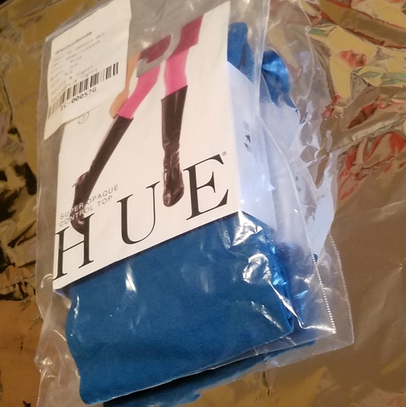 HUE Stockings Snake Skin Ribbed 5 pairs sz. 3 M/L - Picture 15 of 16